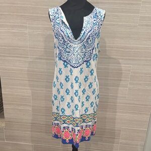 Lilly Pulitzer Blue and Pink Sleeveless Dress